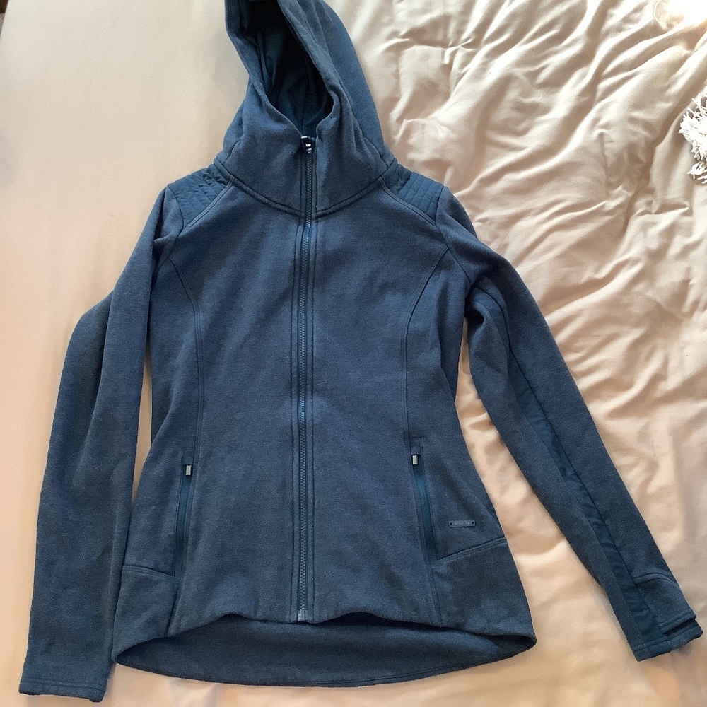 New Athleta Small Blue Jacket with Hood